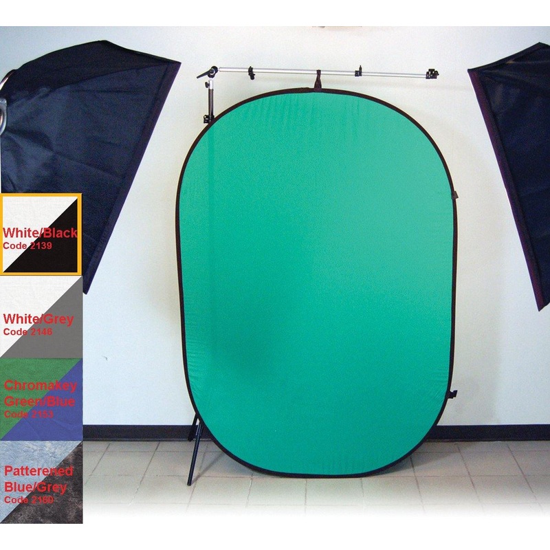 ProMaster Pop-Up Background – 6’x7′ (Black/White)