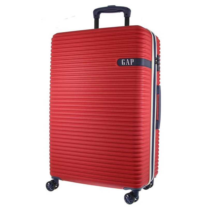 GAP Hard-Shell 4-Wheel Suitcase TSA Lock Large Travel Luggage 76cm Red Orquestra