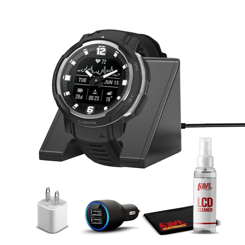 Garmin Instinct Crossover Smartwatch Black with Standard Accessories