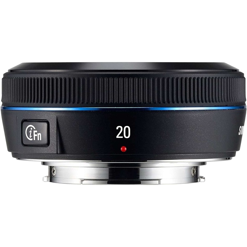 Samsung 20mm F/2.8 Wide Angle Lens For Samsung NX Cameras (Black) (EX-W20NB)