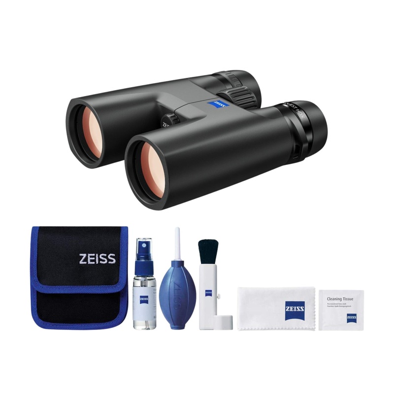 Zeiss CONQUEST HDX 10×42 Binocular Bundle with Lens Cleaning Kit (Black)