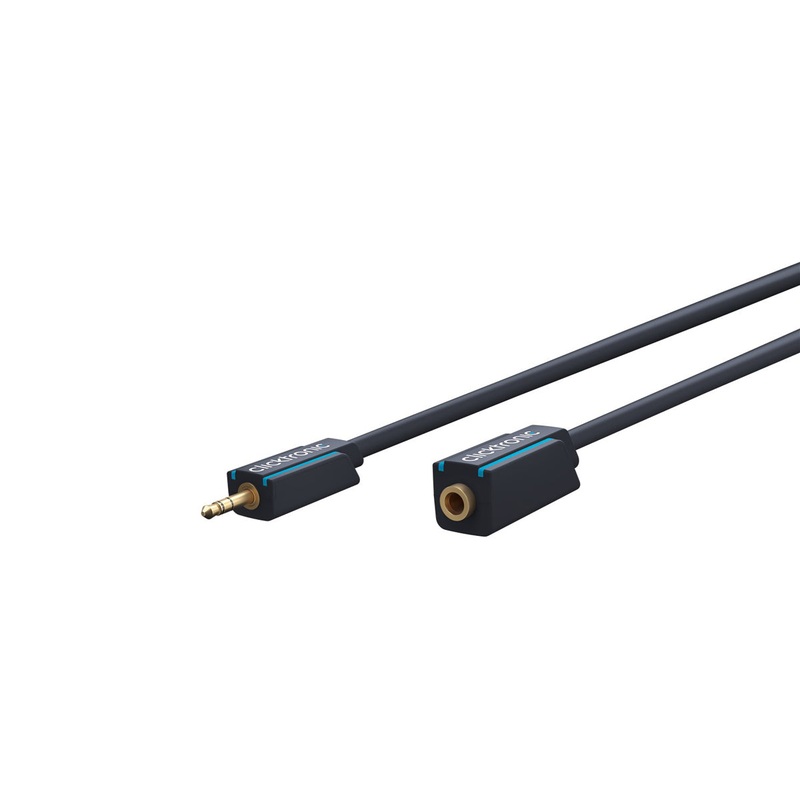 Clicktronic 3.5mm AUX Extension Cable 5m (Black) TechUnion