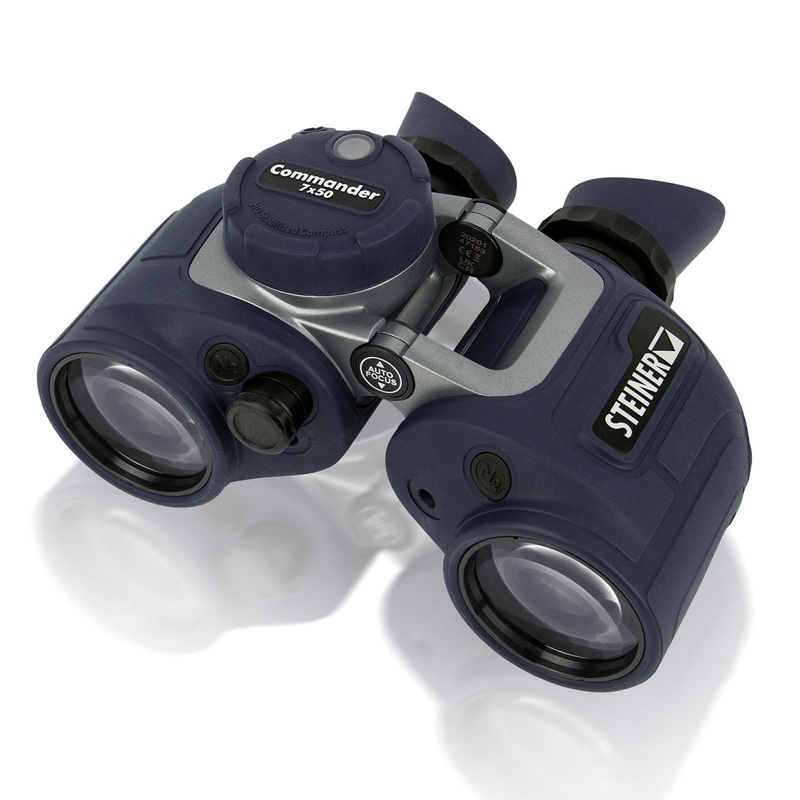 Steiner Commander 7×50 Open Bridge Marine Binoculars – With Compass