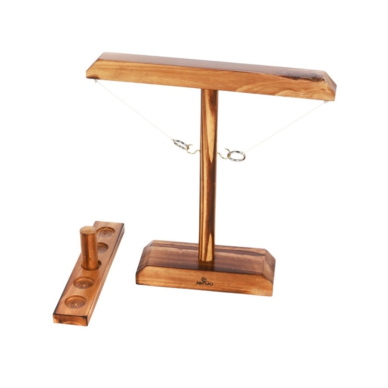Jenjo Games Hook and Ring Toss Wooden Game Jenjo Games