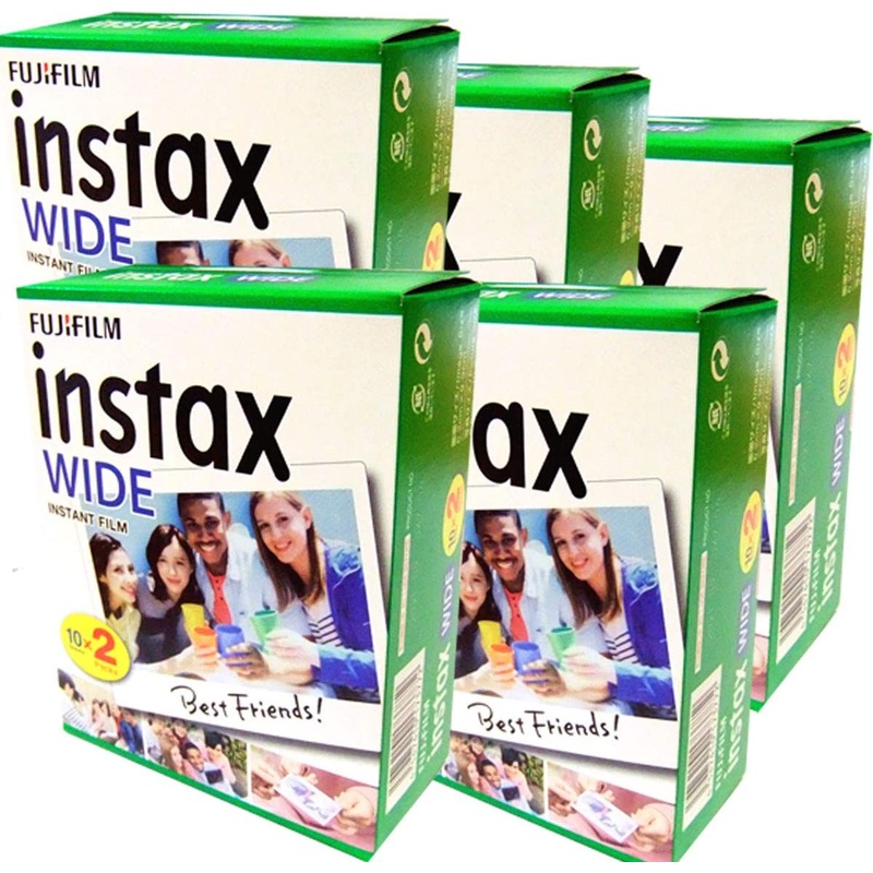 5x Fujifilm Instax Wide Film for Instant Cameras