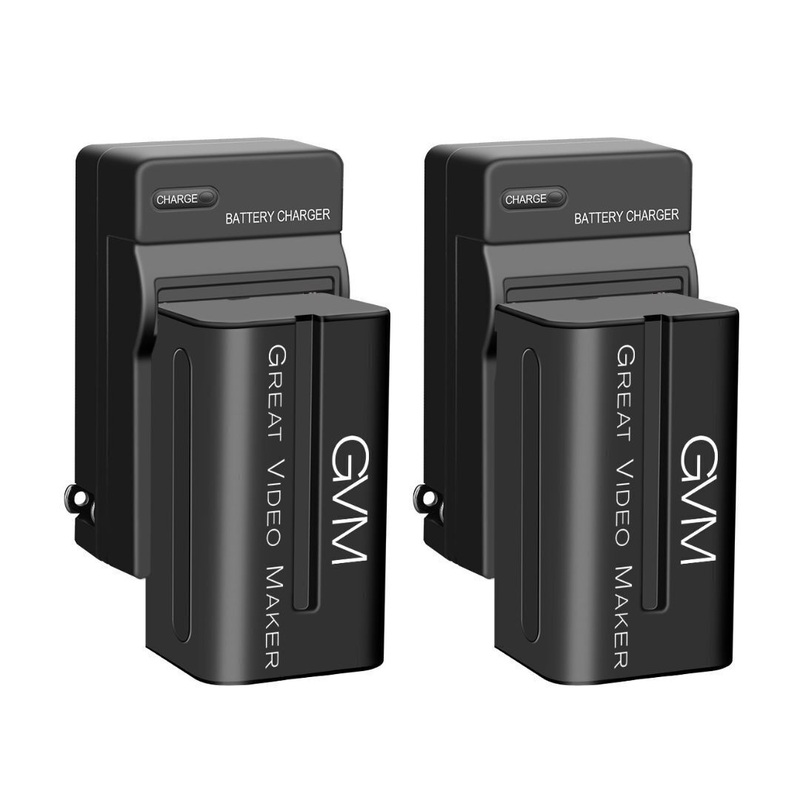 GVM NPF 750 Li-ion 4400mAh 7.2V Replacement Battery and Charger (2-Pack)