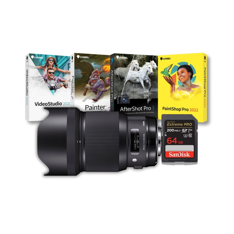 Sigma 85mm f/1.4 DG HSM Art Multilayer Coating Lens (Canon EF) Bundle