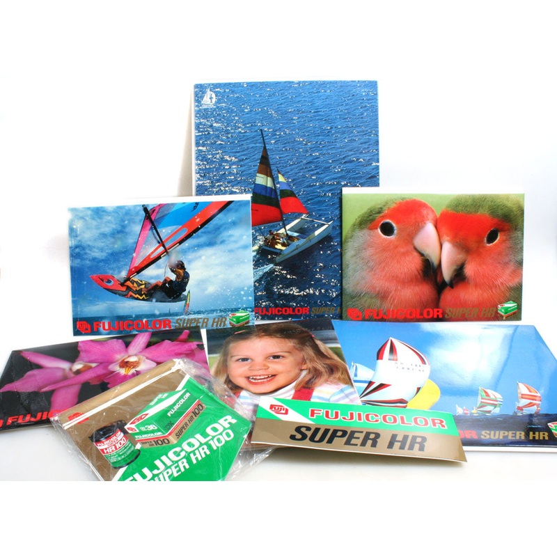 FujiFilm Dealer Display Images, Lot of 8//FujiFilm Super HR Stickers