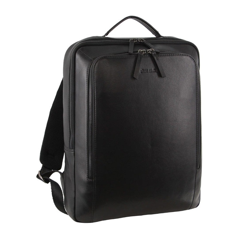 Pierre Cardin Men’s Leather Business/Laptop Backpack Bag 41x32cm Black Orquestra