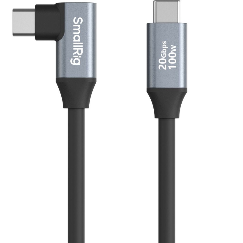 SmallRig USB-C (Straight) to USB-C (Angled) Data Cable (35cm / 13.8in) 4790 PhotoGear
