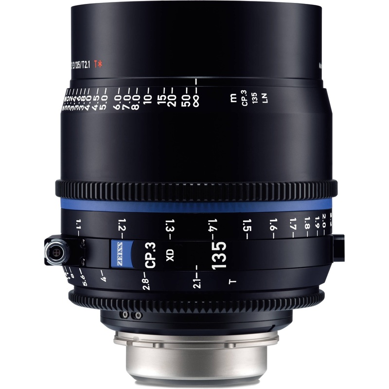 Zeiss CP.3 135mm T2.1 Feet XD eXtended Data Compact Prime Cine Lens for PL Mount