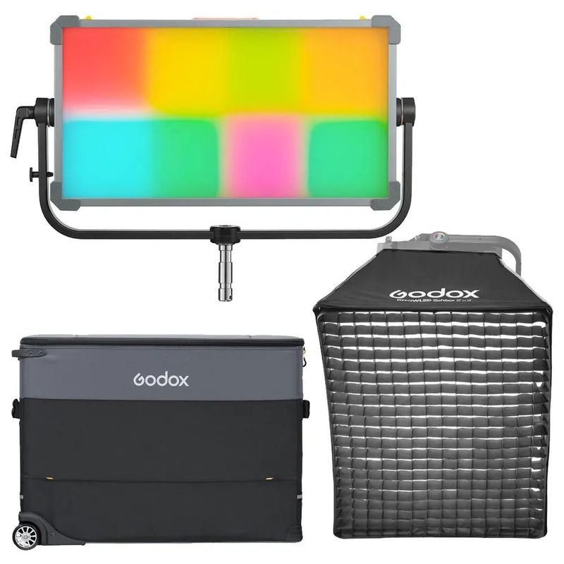 Godox KNOWLED P600R 1×2 RGB Panel Inc Case and Softbox