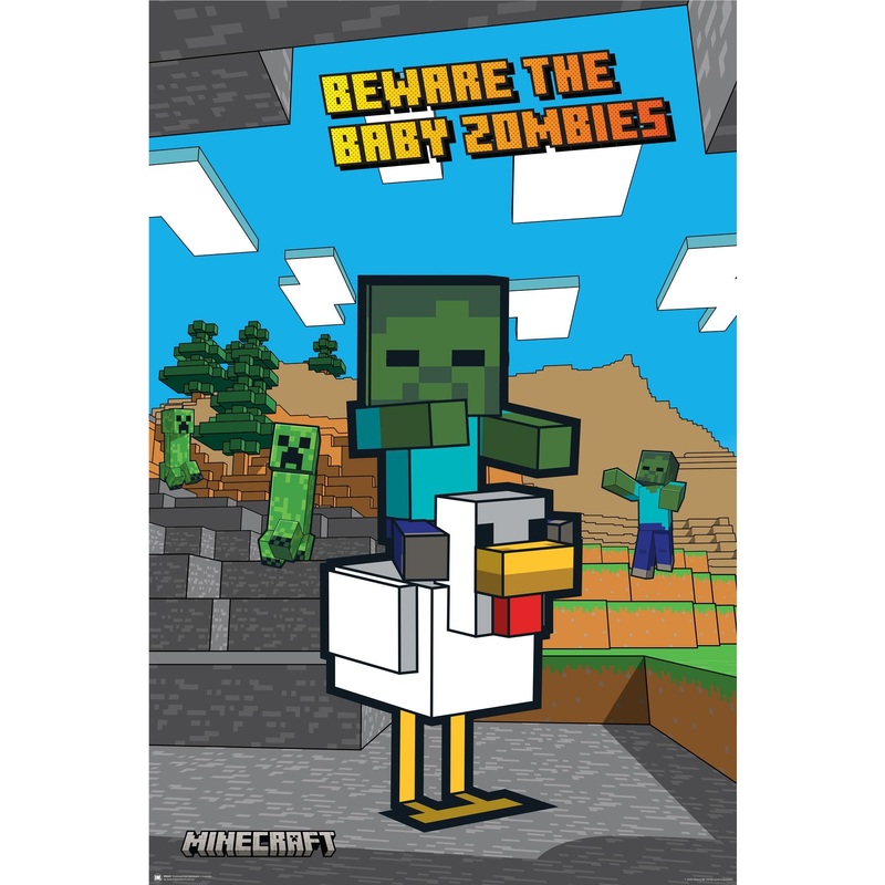 Minecraft – Chicken Jockey Poster