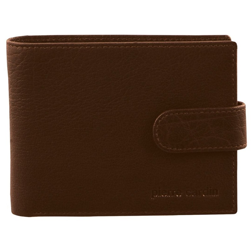 Pierre Cardin Men’s Rustic Leather Bi-Fold Cash/Card Wallet Chesnut Orquestra