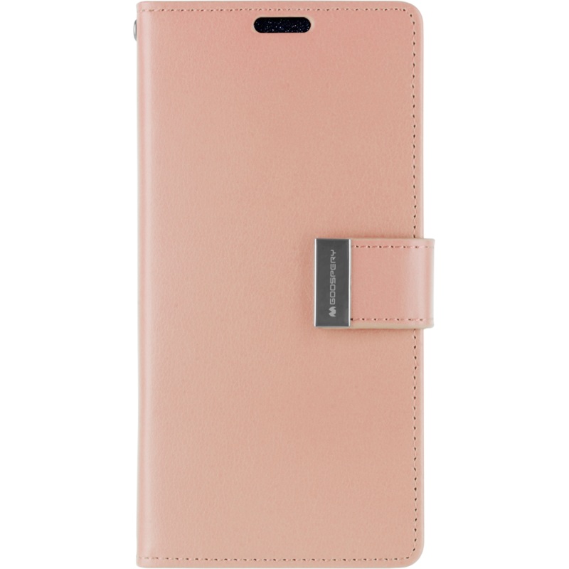 Goospery Rich Diary Case for iPhone 13 Pro Max – rose gold Phonnic