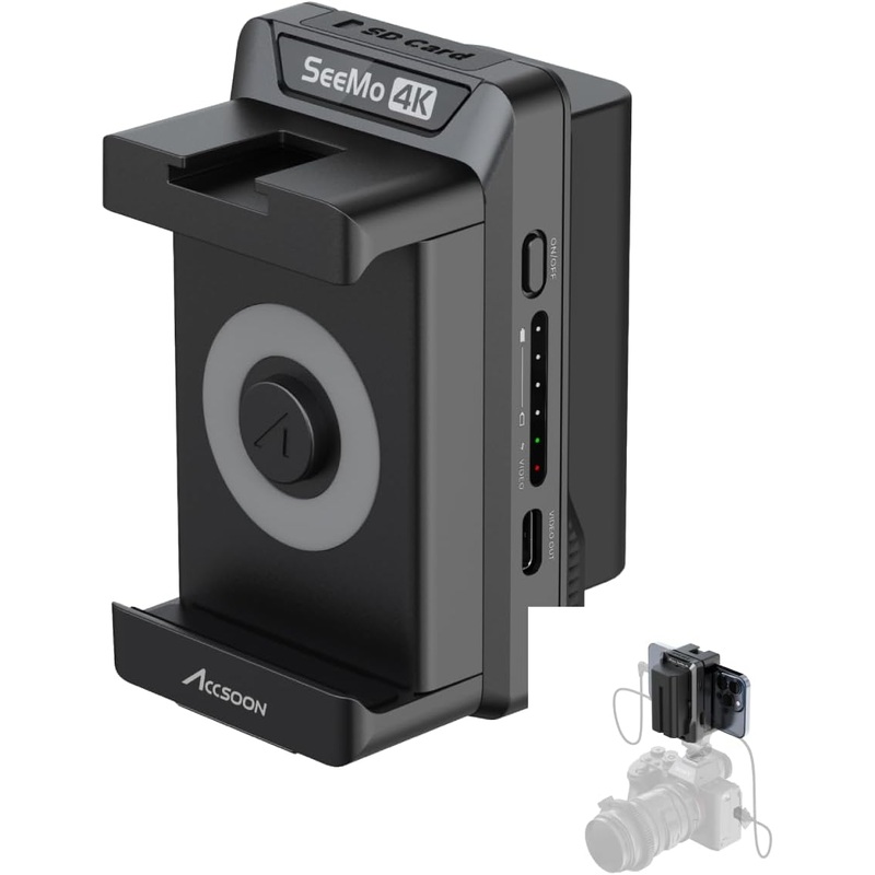 Accsoon SeeMo 4K iOS/HDMI Adapter, Video Capture Terminal for iPhone and iPad