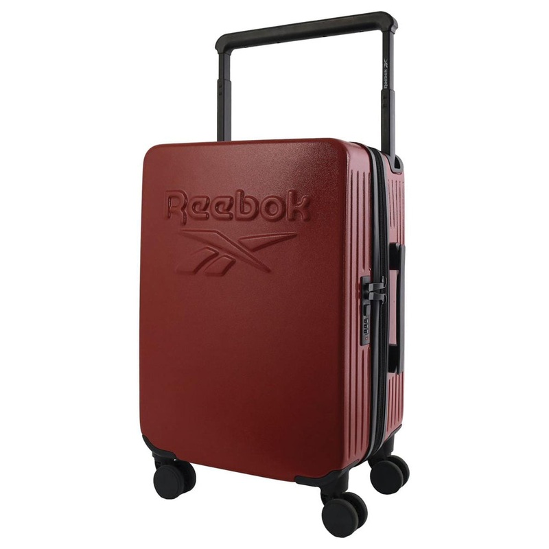 Reebok Expedition Cabin Hard-Shell Suitcase Travel Luggage 54cm Wine Orquestra