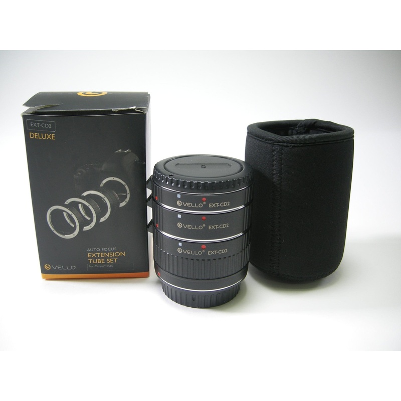 Vello EXT-CD2 Auto Focus Extension Tube Set 12mm, 20mm, 36mm for Canon EF