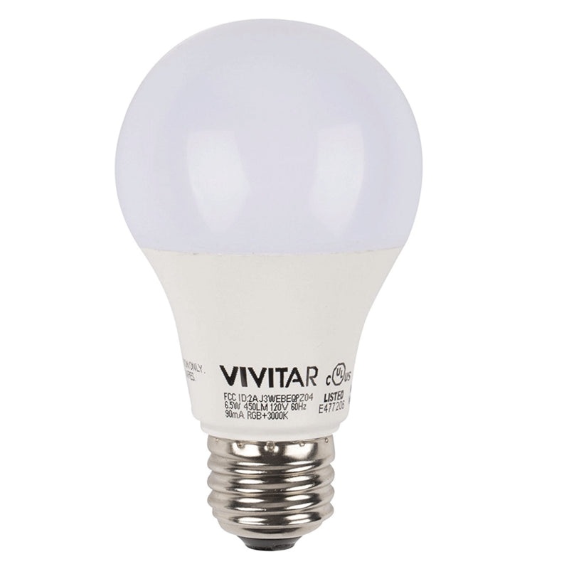Vivitar Wi-Fi Smart Multi-Color LED Bulb – 1050 Lumens