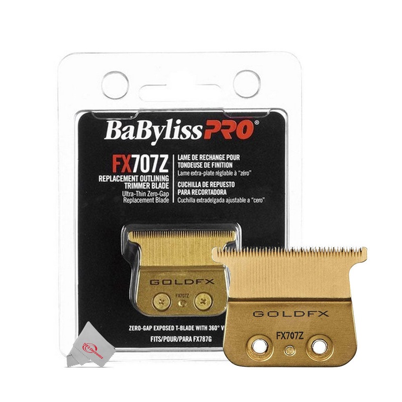 BaByliss PRO FX707Z Replacement Outlining Trimmer Blade – Ultra Thin Zero Gap T-Blade with 360 for FX787 Trimmers