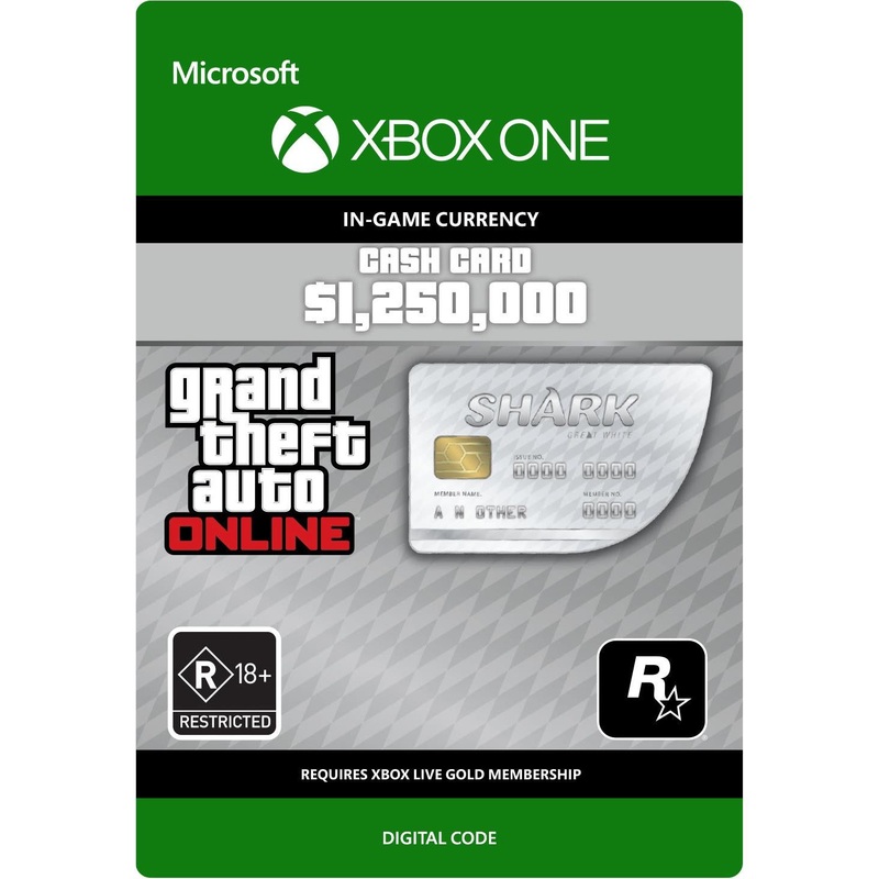 Grand Theft Auto Online – $1,250,000 Great White Shark Card (Digital Download)
