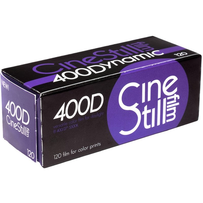 CineStill Film 400 DYNAMIC VERSATILE COLOR NEGATIVE FILM, 120