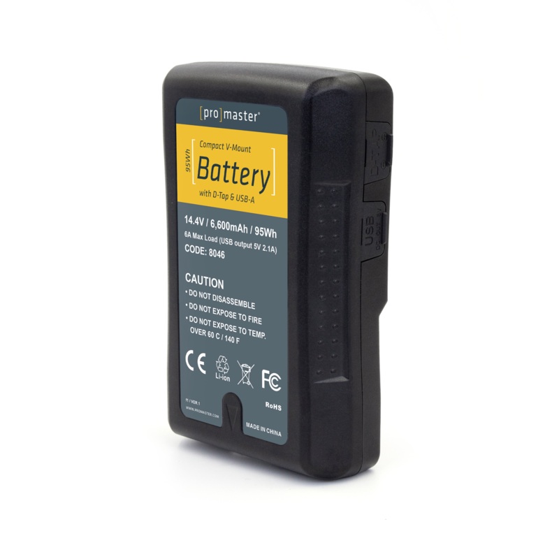 ProMaster Compact V-Mount Battery Kit with D-Tap & USB-A (95Wh)