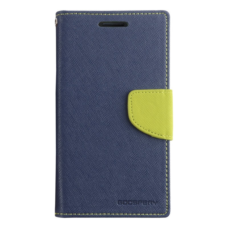 Fancy Diary Case for iPhone 13 Pro – Navy/Lime Phonnic