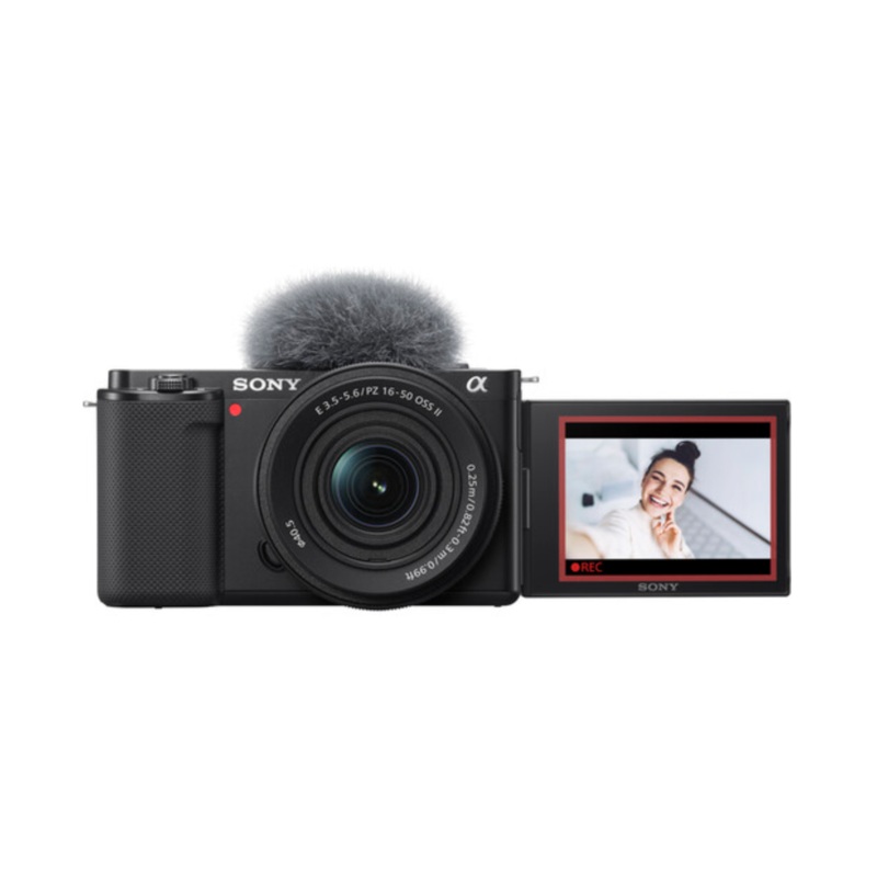 Sony ZV-E10 Mirrorless Camera with 16-50mm f/3.5-5.6 II Lens (Black)