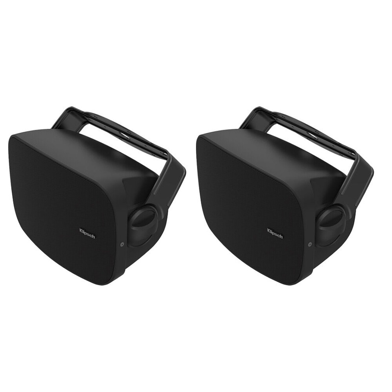 Klipsch RSM-400 Outdoor Wall Mounted 5 Way Binding 40W Speaker 4 Inches (2x) Black KG Super Store