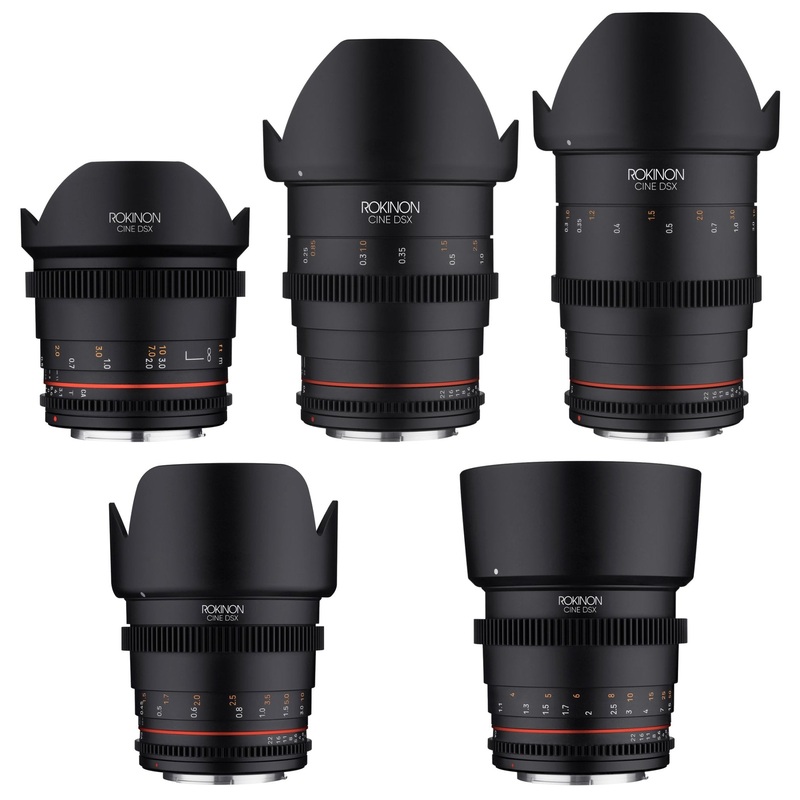 14, 24, 35, 50, 85mm Cine DSX Lens Bundle Canon EF