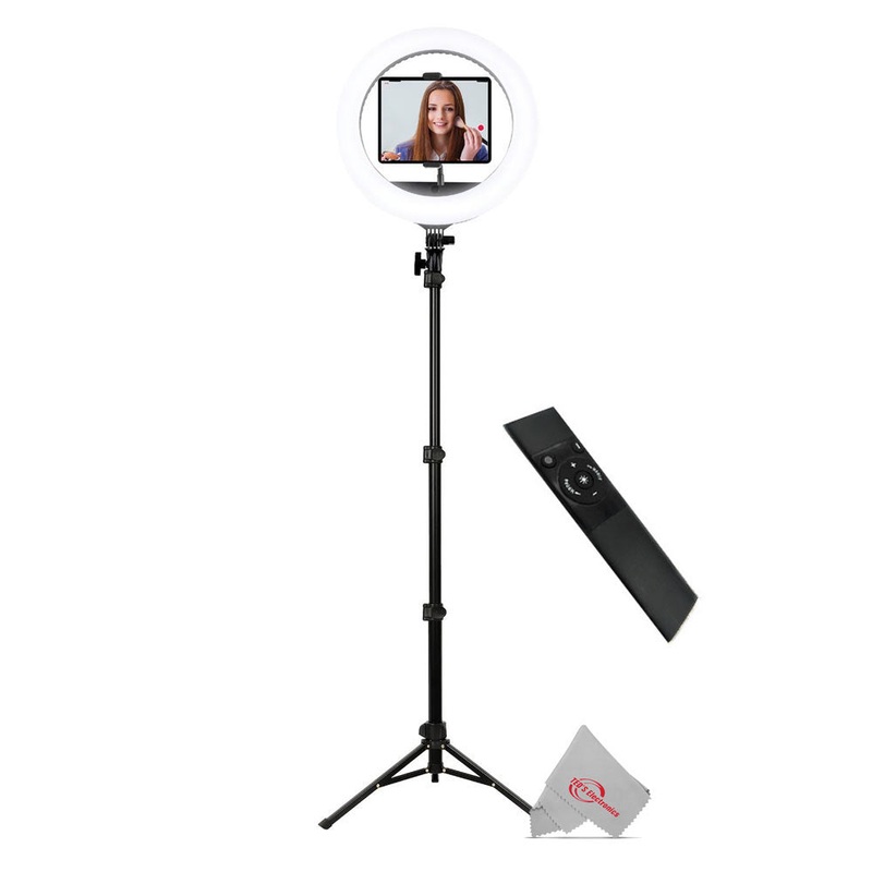 Vivitar 18″ Professional Ring Light Kit With 63″ Light Stand Vlog Podcast Stream Make-Up Essentials