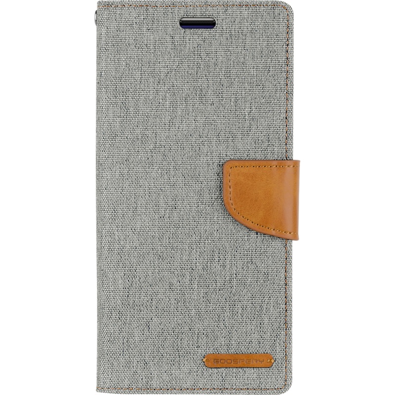 Goospery Canvas Diary For Galaxy S22 Ultra – Grey Phonnic