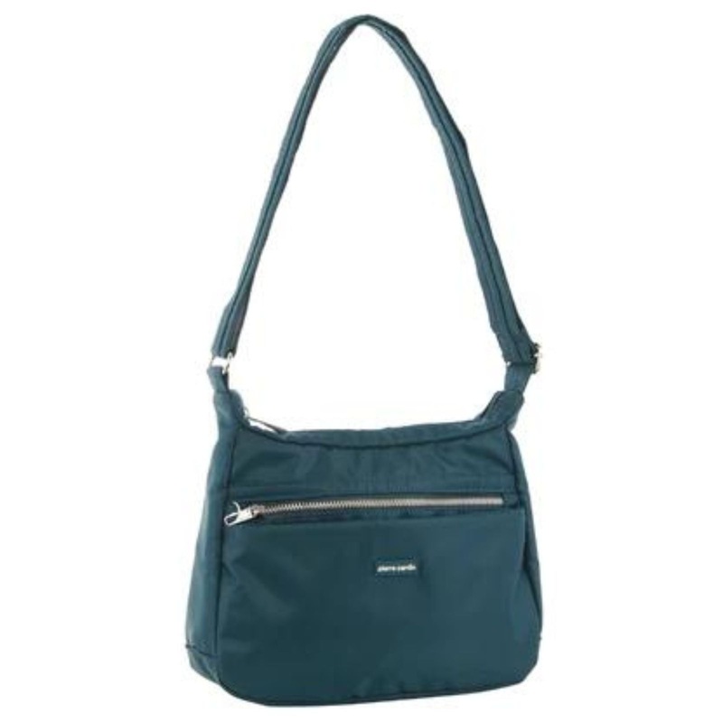 Pierre Cardin Nylon Anti-Theft RFID Crossbody Bag (Teal) Boutique Retailer