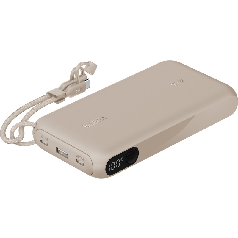 Belkin BoostCharge 20K Power Bank with Display (Sand)