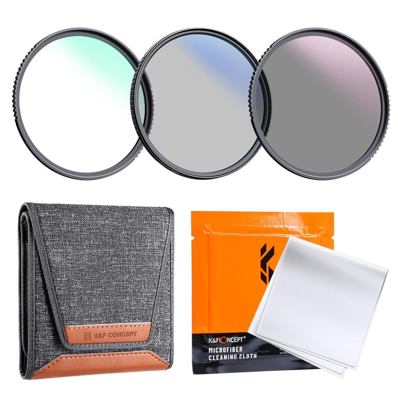 K&F Concept UV, CPL & ND4 Filter Kit – 77mm (K-Series)