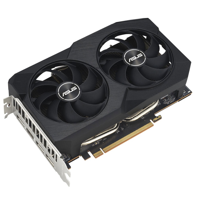 ASUS Dual Radeon RX 7600 V2 OC Edition 8GB GDDR6 Graphics Card (PCIe 4.0, 8GB GDDR6, HDMI 2.1, DisplayPort 1.4a, 2.5-slot Design, Axial-tech Fans, GPU Tweak III) DUAL-RX7600-O8G-V2