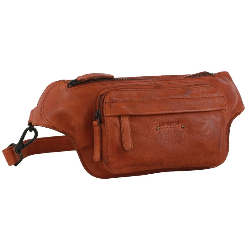 Pierre Cardin Mens Leather Waist Bag (Cognac) Boutique Retailer