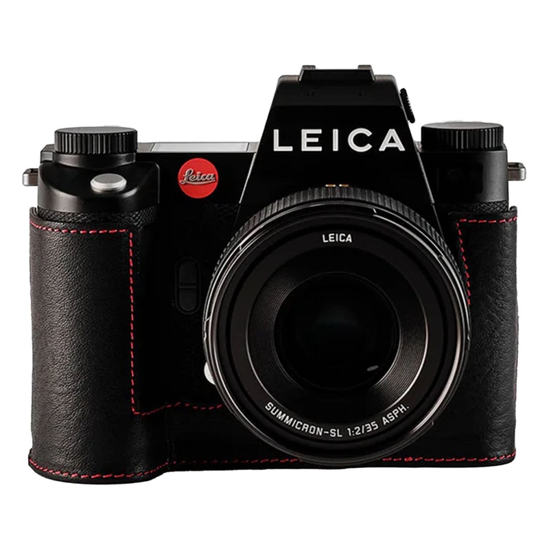 Oberwerth TagCase Casual  for Leica SL3 – Black with Red