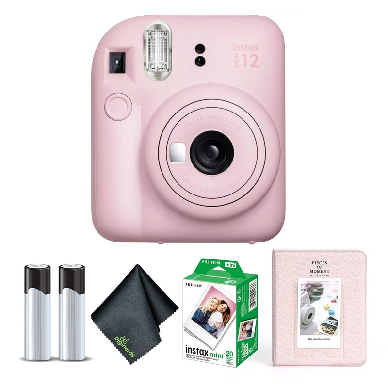 FUJIFILM INSTAX MINI 12 Instant Film Camera with Instant Film – Blossom Pink