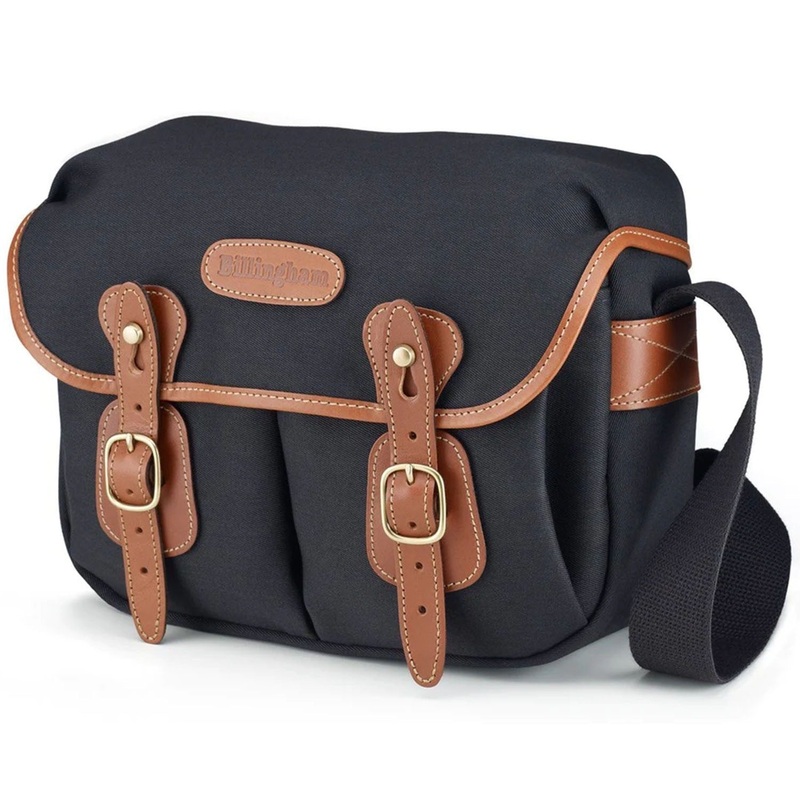 Billingham Hadley Small Camera Bag – Black Canvas / Tan Leather