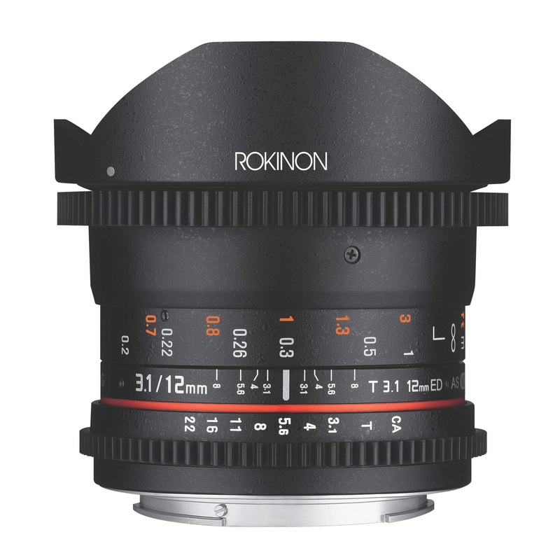 12mm T3.1 Full Frame Fisheye Cine DS Canon EF