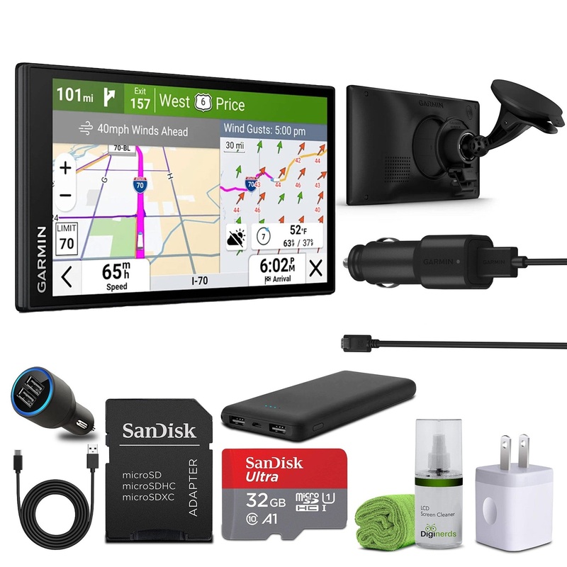 Garmin Dezl OTR620, Large, Easy-to-Read 6″ GPS Truck Navigator Bundle