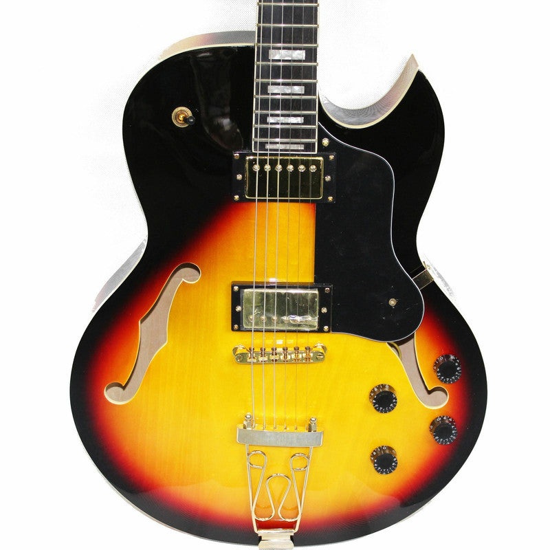 Axiom Columbia Hollow Body Guitar – Sunburst Axiom Music