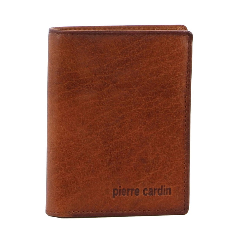 Pierre Cardin Men’s Leather Tri-Fold RFID Protected Wallet 9cm Tan Orquestra