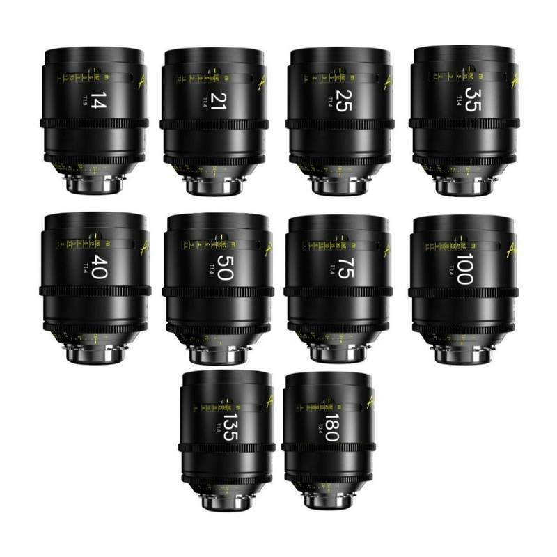 DZOFilm Arles FF/VV 14, 21, 25, 35, 40, 50, 75, 100, 135, 180mm Lens Set for Vista Vision (ARRI PL)
