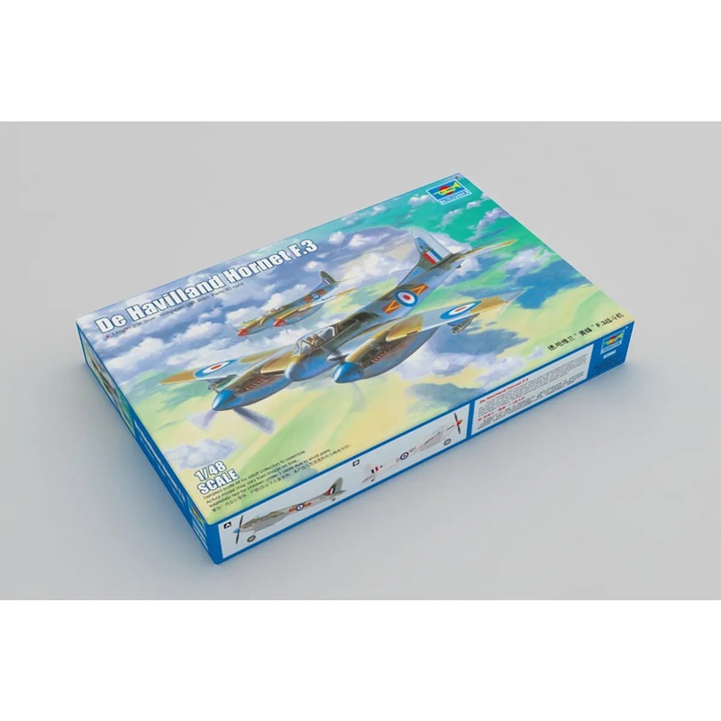 Trumpeter 1/48 De Havilland Hornet F.3 Fighter Scaled Plastic Model Kit Hobbies Direct