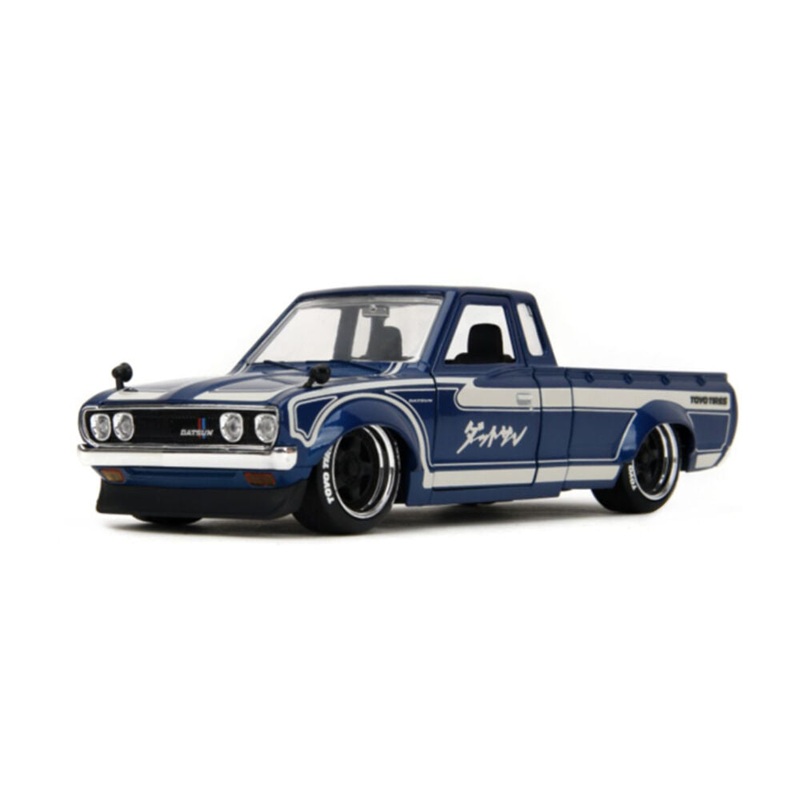 Jada 1:24 Scale JDM Tuners 1972 Datsun 620 Pickup Blue Diecast Model Above Toys
