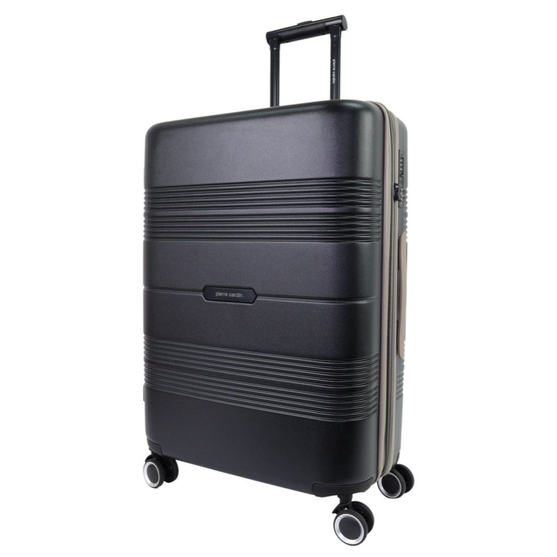 Pierre Cardin Medium 113L Travel Hard Shell Case Travel Luggage (Black) Orquestra