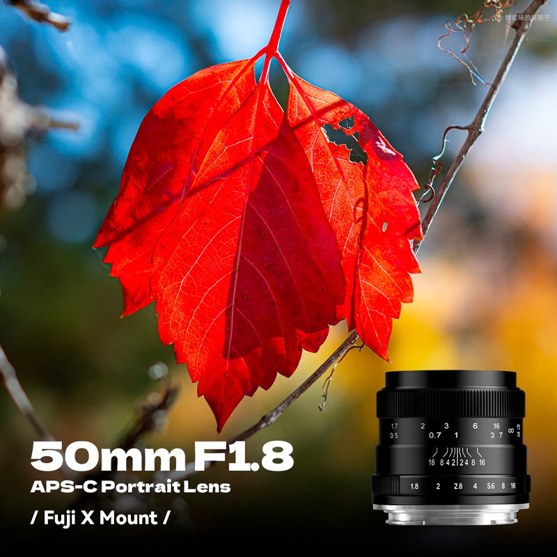 50mm F1.8 APS-C Manual Focus Lens Fit for Fuji X-Mount Fit for Fuji X Mount